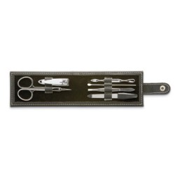 Černá šestidílná manikúra