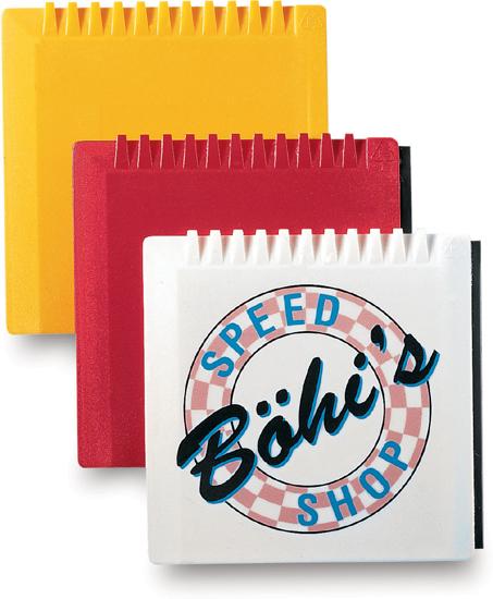 Bílá čtvercová škrabka