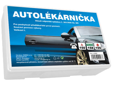 Nová autolékárnička v plastovém boxu