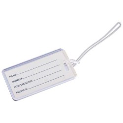 Plastová visačka na zavazadla