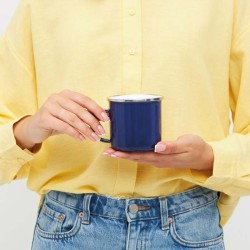 Smaltovaný nápojový hrnek VINTAGE CUP