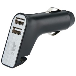 Duální nabíječka do auta s nožem na pás a kladívkem