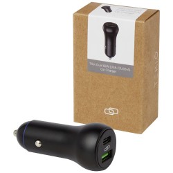 Duální 55W nabíječka do auta USB-C/USB-A Pilot