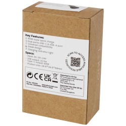 Duální 55W nabíječka do auta USB-C/USB-A Pilot