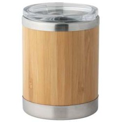 LYCKA. Hrnek z bambusu a nerezové oceli 350 ml