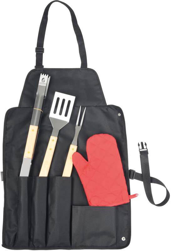 Zástěra na grilování s BBQ sadou GREAT BBQ