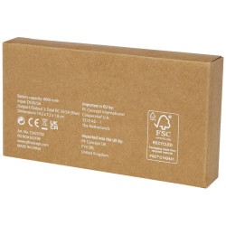 Bambusová solární powerbanka s kapacitou 8000 mAh Alata