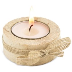 Ručně vyráběná dřevěná svíčka Vesta