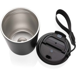 Termohrnek Cuppa z RCS recykl. nerezové oceli s lanyardem