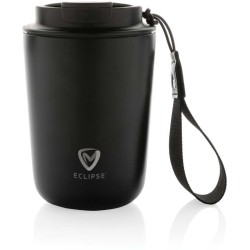 Termohrnek Cuppa z RCS recykl. nerezové oceli s lanyardem