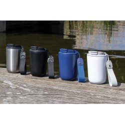 Termohrnek Cuppa z RCS recykl. nerezové oceli s lanyardem