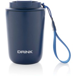 Termohrnek Cuppa z RCS recykl. nerezové oceli s lanyardem