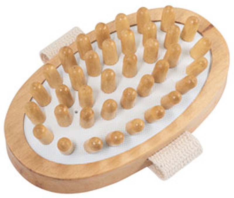 DOWNEY. Dřevěný masážní kartáč