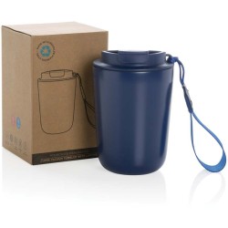 Termohrnek Cuppa z RCS recykl. nerezové oceli s lanyardem