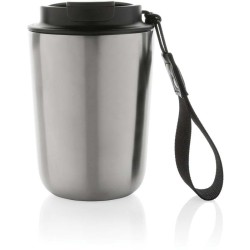 Termohrnek Cuppa z RCS recykl. nerezové oceli s lanyardem