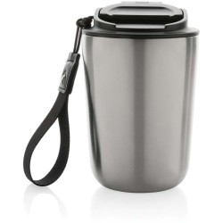 Termohrnek Cuppa z RCS recykl. nerezové oceli s lanyardem