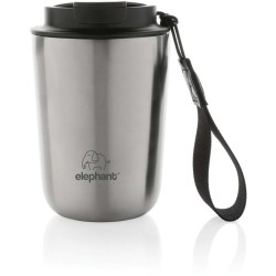 Termohrnek Cuppa z RCS recykl. nerezové oceli s lanyardem