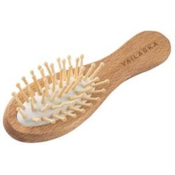 DERN. Dřevěný kartáč na vlasy s bambusovými zuby