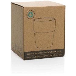 Hrnek s dvojitou stěnou Clark 300ml z RCS recykl. oceli