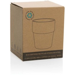 Hrnek s dvojitou stěnou Clark 300ml z RCS recykl. oceli