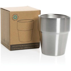 Hrnek s dvojitou stěnou Clark 300ml z RCS recykl. oceli