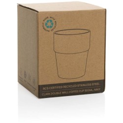 Hrnek s dvojitou stěnou Clark 300ml z RCS recykl. oceli