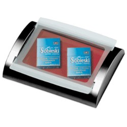 Mincovník se skleněným táckem z akrylu