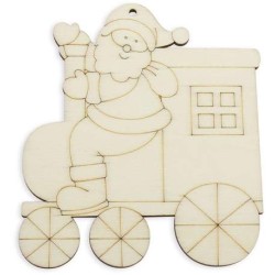 Dřevěná Vánoční ozdoba - omalovánka