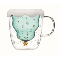 Verde Dvoustěnný skleněný hrnek