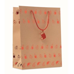 Sparkle Dárková vánoční taška z kraftu