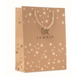Sparkle Dárková vánoční taška z kraftu