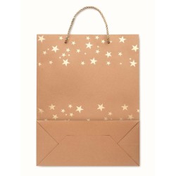 Sparkle Dárková vánoční taška z kraftu