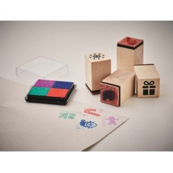 Stampie 8 dřevěných vánočních razítek