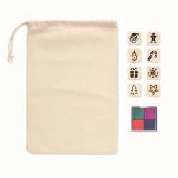 Stampie 8 dřevěných vánočních razítek