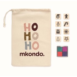 Stampie 8 dřevěných vánočních razítek