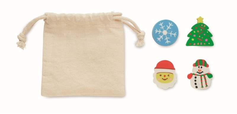 Rubbies Sada 4 vánočních gum