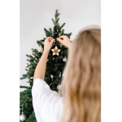 Lalie Dřevěná hvězda se světýlky