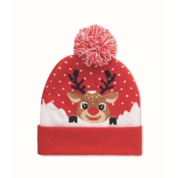 Shimas light Vánoční pletená čepice s LED