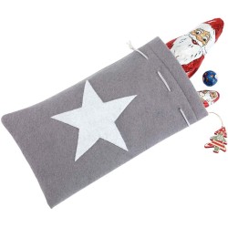 Plstěný vánoční sáček WHITE SHINE