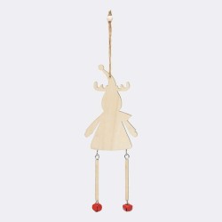 Dárek / přívěsek na vánoční stromeček WOODEN SNOWI