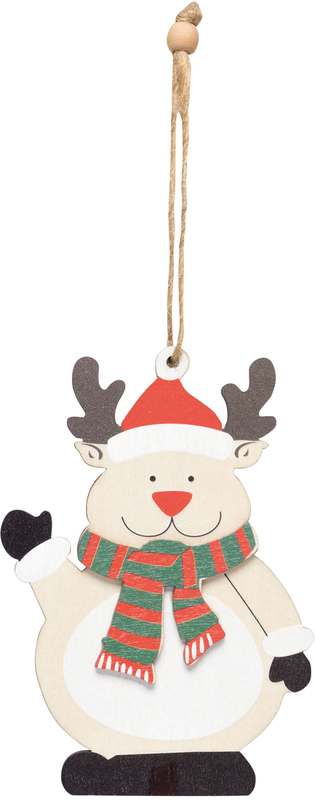 Dárek / přívěsek na vánoční stromeček WOODEN ELK