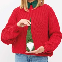 Plstěný vánoční trpaslík se špičatým kloboukem HANS