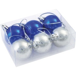 Vánoční ozdoby XMAS LINE, 6 kuliček