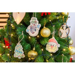 Vánoční ozdoby na vybarvení Sormela