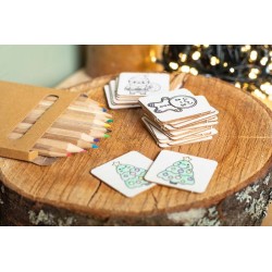 Vánoční pexeso na vybarvení Coloxmor