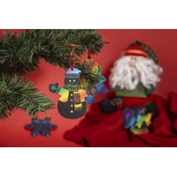 Sada škrabacích vánočních ozdob  DEKOR