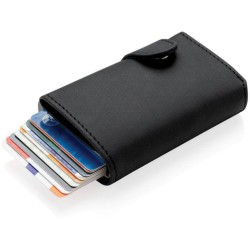 Hliníkové RFID pouzdro na karty s PU peněženkou