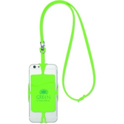 Silikonový držák na smartphone a věšák s přihrádkou na karty