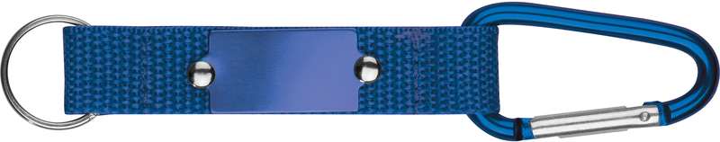 Textilní klíčenka s karabinkou