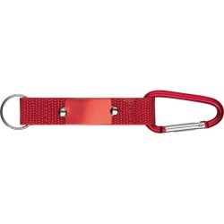 Textilní klíčenka s karabinkou